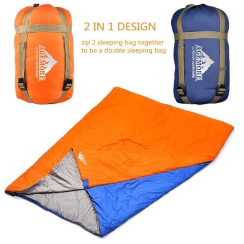 Agemore Ultra-light Compact Envelope Sleeping Bag for Camping — view 2