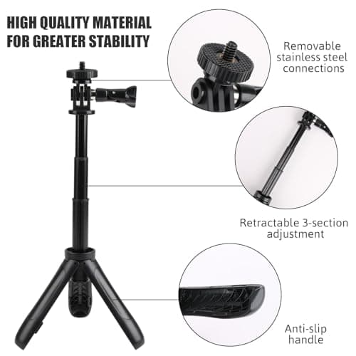 Selfie Stick for GoPro Mini Tripod Stand with Extension Pole, 25cm — view 3