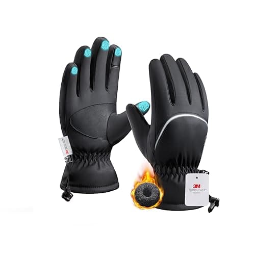 Origem Thermal Winter Ski Gloves Unisex, 3M Thinsulate Waterproof for Skiing