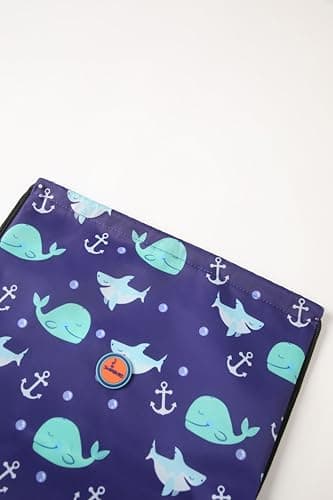 Swimbubs Kids PE Bag Drawstring Backpack – Baby & Toddler Swimming Bag for School, Sports & Swimming Lessons, Water-Resistant Gym Sack 40 x 30 cm (Blue Whale) — view 2