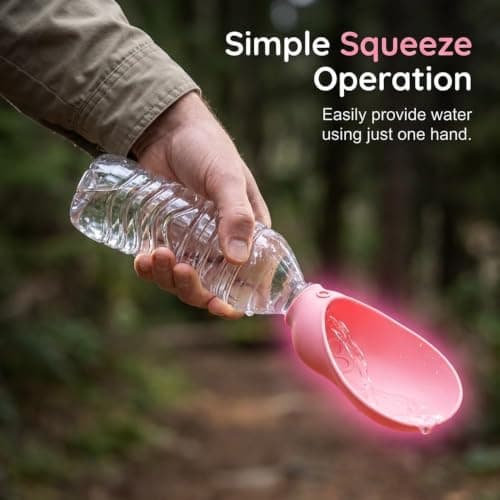 Portable Dog Water Bottle Foldable Dog Travel Water Bottle (Green, 1 PCS) — view 4
