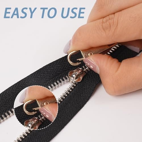 Deoward Zipper Pull Replacement Metal Zipper Handle Mend Tab Repair (6 PCS) — view 4
