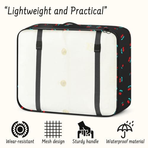 10PCS Packing Cubes for Suitcases, Travel Organiser Packing Bags for Clothes Shoes Toiletries Travel Luggage Organizers Storage Bags (black chreey) — view 3
