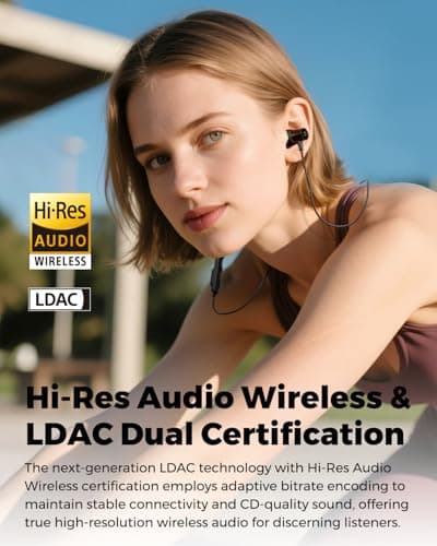 SoundPEATS Q40 HD Neckband Bluetooth Headphones with LDAC, 20 Hours & IP67 — view 2
