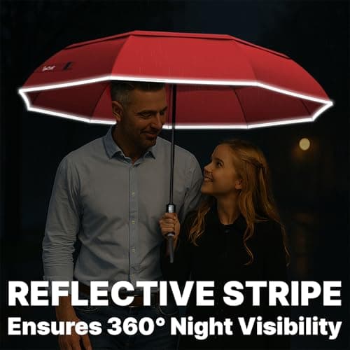 Royal Walk Folding Travel Compact Umbrella Windproof Strong for Men & Women — view 6