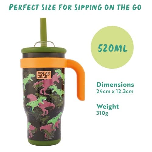Polar Gear 520ml Travel Insulated Tumbler with Straw and Lid - Spill-Proof — view 4