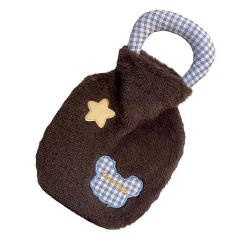 Ergonomic Water Bag for Hand Feet, Throw Pillow Cushion, Brown
