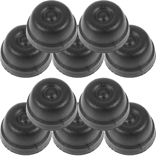 COOLHIYA Luggage Bag Studs Foot Pads 10 Pack Black Plastic Replacement Studs for Travel Luggage Repair Backpack