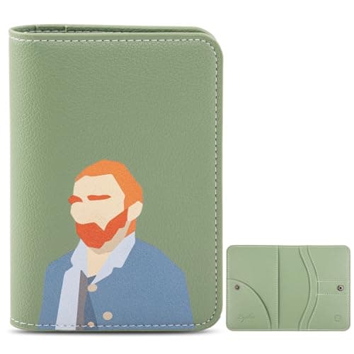 Lychii Slim Passport Holder RFID Blocking Travel Wallet - PU Leather Protector Case for Quick TSA Access, Secure Boarding Passes & ID Cards for Men Women International Travel