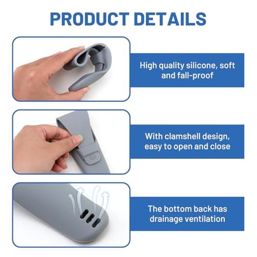 Razor Case Silicone Portable Travel Carrying Cover Waterproof Shaver — view 3