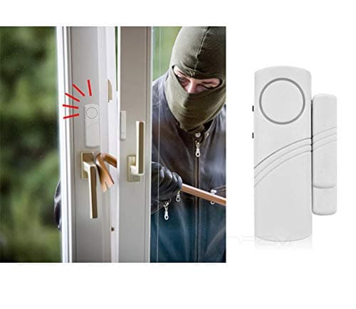 Wireless Security Alarm System and Door Stop Alarm, Portable Door Stopper with 120 dB Security Alarm, 90dB Door Window Burglar Alarm Doorbell, Personal Safety Kits for Home Travel Hotel Garage (3) — view 5