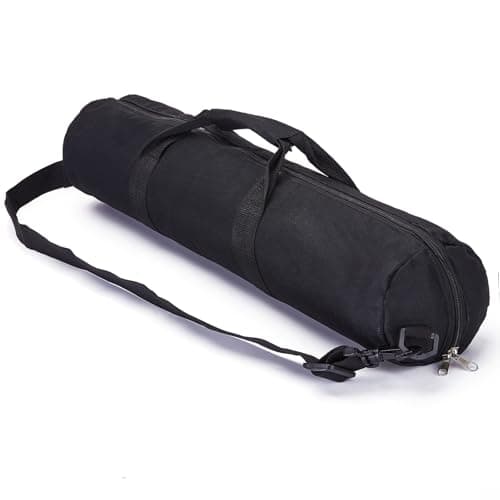 dekayaker Tripod Carrying Case Bag,22.4" x 7.5" Heavy Duty Nylon Padded Tripod Bag with Adjustable Shoulder Straps and Handles for Light Stand, Tripods, Monopods, Umbrellas, Softbox, Mic Stands,Black