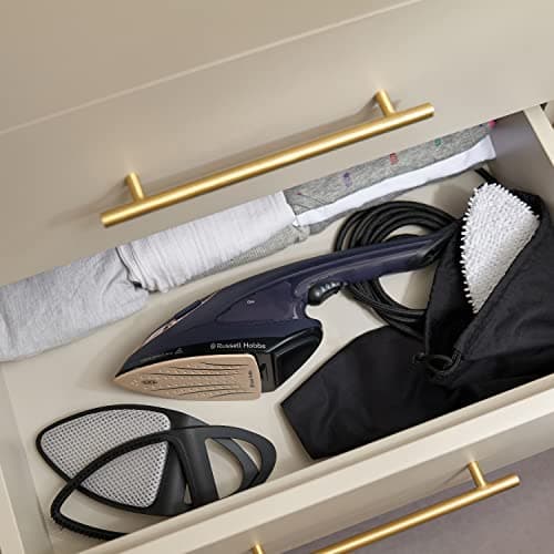 Russell Hobbs Steam Genie 2in1 Handheld Clothes Steamer with Ironing Option, Ready to Use in 1m, Power Indicator, 150ml Removable Tank, 3 Attachments, 10m Steam Time, 1400-1700W, 28370 — view 5