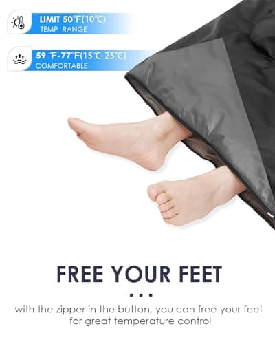 Sleeping Bags for Adults Backpacking Lightweight Waterproof- Cold Weather Sleeping Bag for Girls Boys Mens for Warm Camping Hiking Outdoor Travel Hunting with Compression Bags — view 6
