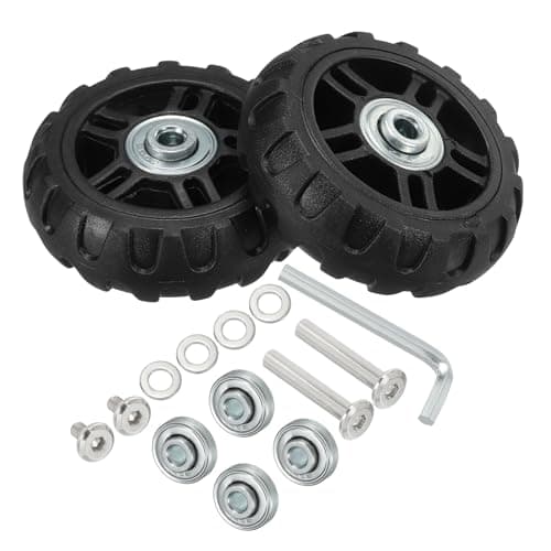 PATIKIL Replacement Luggage Suitcase Wheels Repair Kit, 70mmx22mm Wear-Resistant & Mute 360 Swivel Caster Wheels