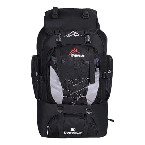 Hiking Backpack 90L Rucksack for Men & Women Waterproof Travelling Large Trekking Bags Outdoor Daypack Hiking BackpackLightweight with Waist Strap Durable Camping Backpack for Outdoor Adventures