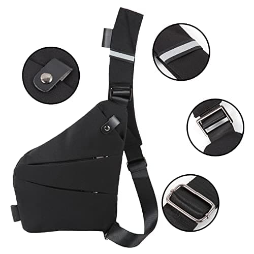 Ovecat Unisex Anti Theft Sash Sling Crossbody Bag — view 5