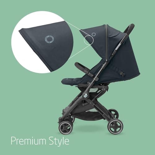 Maxi-Cosi Lara2 Pushchair, 0-4 Years, 0-22 kg, Baby Stroller, Lightweight & Compact Stroller, 3 Recline Positions, Lie-Flat position, Automatic Fold, Shoulder Strap, Rain Cover, Essential Graphite — view 4