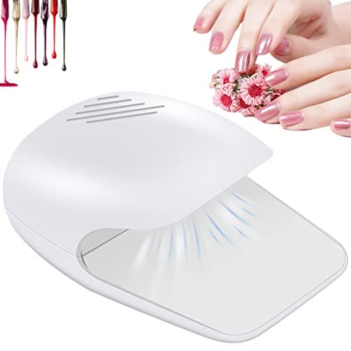 Nail Dryer for Regular Nail Polish with Fan, Battery Operated Polish Machine, Quick-Drying Safe Tools for Women Kids, Christmas Gifts
