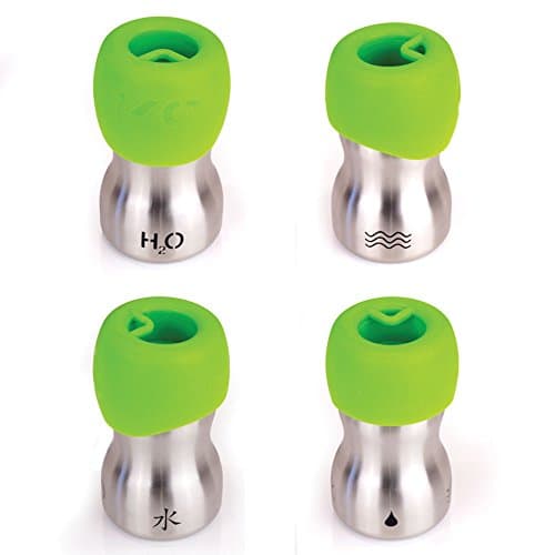 H2O4K9 Dog Water Bottle with Travel Bowl 270 ml, Lime Green — view 3