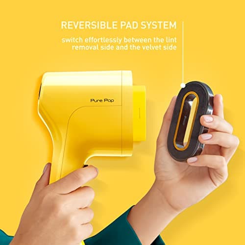 Tefal Pure Pop Slim Handheld Clothes Steamer, No Ironing Board, Yellow — view 3
