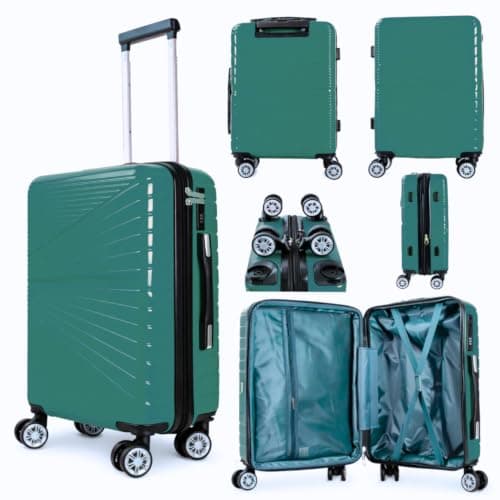 Underseat 45 X 36 x 20 cm Travel Trolley Case with Detachable Wheels (T-HC-US-1811) (Teal)