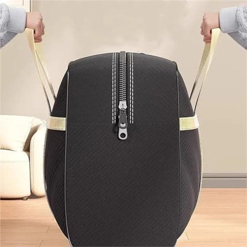 Large Capacity Moving Packing Bag Foldable Travel Luggage Sturdy Waterproof Clothes Quilts Organizer Storage(M-68x25x50) — view 5