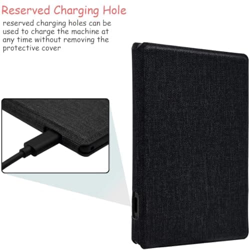 Magnetic Case for XTEINK X4 Pocket 4.3" E-Ink E-Book Cover (Cloth Black) — view 5