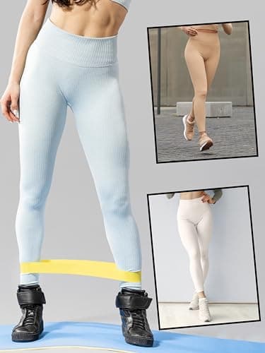 Love My Fashions® Women's 6 Pack Super Soft High Waisted Elasticated Tummy Control Winter Warm Thick Fleece Lined Seamless Full-Length Leggings for Workout & Running — view 2