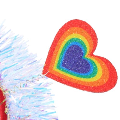 2pcs Colorful Heart Headband for Women Stylish Fabric Travel Weddings — view 3