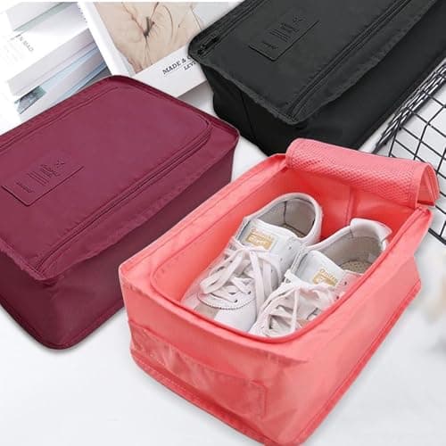 Shoe Bags for Travel, 6Pcs Shoe Bags for Storage, Foldable Portable Travel Shoe Bag, Waterproof Dustproof Boot Bag with Handle, Shoes Storage Bags for Men or Women Daily Use — view 4