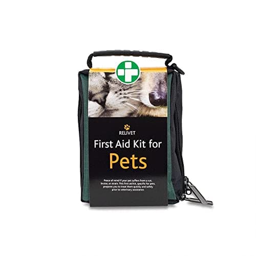 Reliance Medical Pet First Aid Kit - Essential Care for Dogs and Cats, Ideal for Travel, Camping, Home Use, Includes Saline, Bandages, Durable Rip-Stop Fabric Bag, 1 Kit