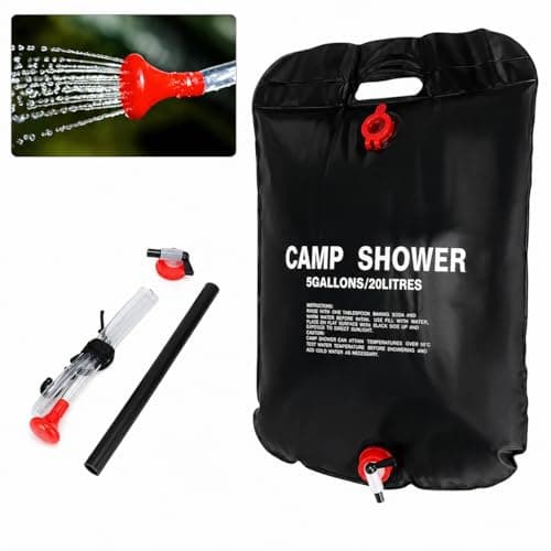 Garden Mile Solar Camping Shower 20L – Portable 5 Gallon Outdoor Shower Bag, Solar Heated Water Shower for Camping, Hiking, Beach & Travel Essentials — view 3