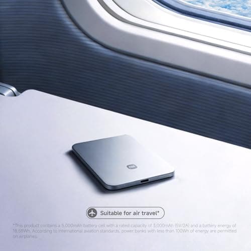 Xiaomi UltraThin Magnetic Power Bank 5000mAh, 15W Magsafe,Graphite Black — view 4