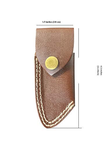 Leather sheath for folding knife/Pocket Knife - PFS — view 4