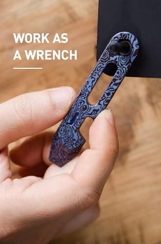 KEEPO LINK Titanium EDC Pry Bar with Bottle Opener, Wrench & Ruler, OLT03 — view 4