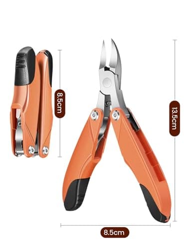 Houdian Foldable Toenail Clippers 3-in-1,Multifunction Portable Travel Toenail Trimmer, Paronychia Thick Toenail Ingrown Toenails Nails Cutter for Seniors, Men, Women & Pets — view 6