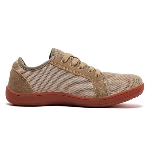 HOBIBEAR Unisex Wide Barefoot Shoes for Men Women Outdoor Trail Running Minimalist Walking Shoes Lightweight and Breathable(Brown,9 UK) — view 3