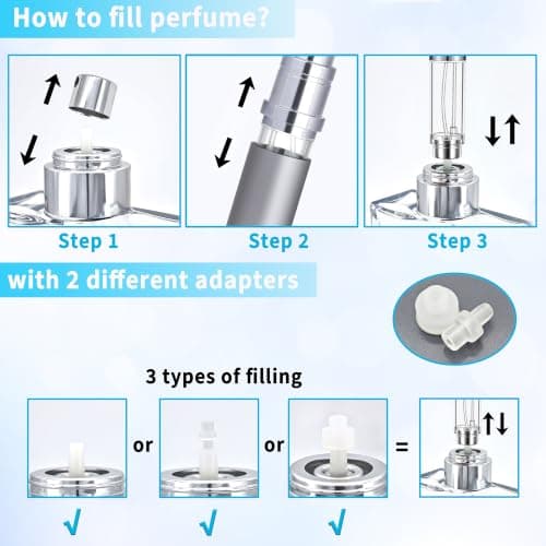 2-Pack 5ml Empty Perfume Spray Bottle Refillable, Travel Perfume Atomiser — view 4