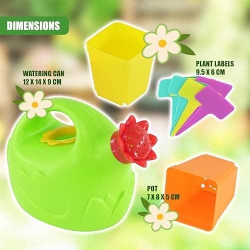 The Magic Toy Shop Kids Garden Tools Set – Complete Outdoor Play Kit with Watering Can, Shovel, Rake, Apron & Gloves – Ideal Gardening Toys for Toddlers & Forest School Equipment — view 4