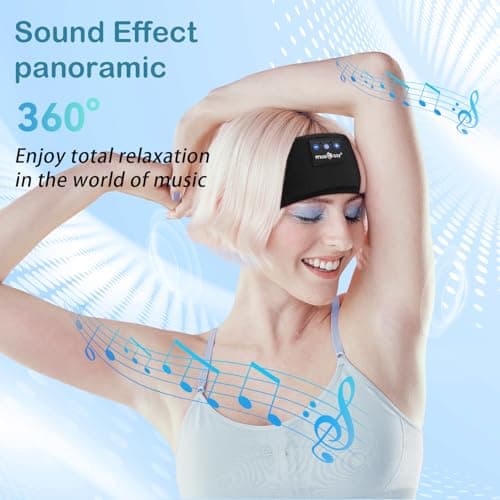MUSICOZY Sleep Headphones Headband for Side Sleepers Bluetooth 5.4 — view 3