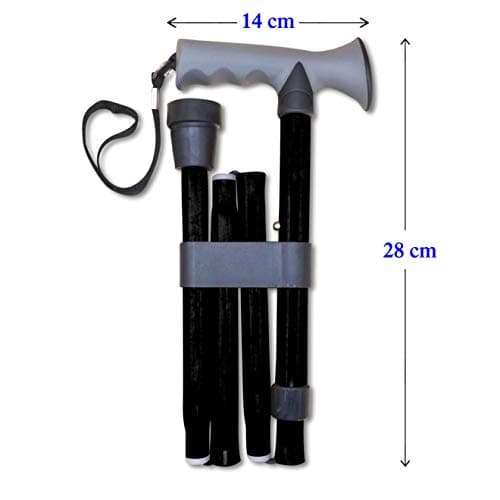Life Healthcare Gel Handle Walking Stick, Adjustable Aluminium Cane — view 2
