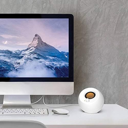 Creative Pebble Modern 2.0 USB powered Compact Speaker Sound System with Clear Sound for Computer, PC, Laptop, Mac - White — view 2