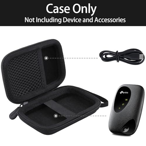 Aenllosi Storage Case for TP-Link M7000/M7010/M7200 4G Router, Black — view 3