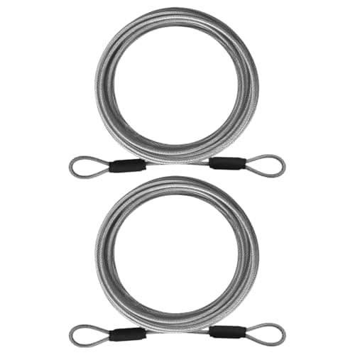 ApexPine 2 Pcs 3mm Stainless Steel Security Cable Tethers