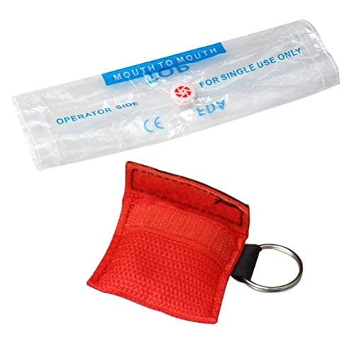 kuou 5 Pcs CPR Mask Keychain Ring, Emergency Kit Face Shield — view 2