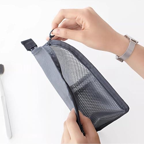 4 Pack Travel Toiletry Bags, Standing Wash Bag Set, Portable Cosmetic Cases — view 4