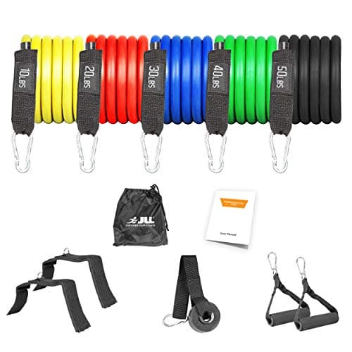 JLL Resistance Tubes with Handle for Strength Training Full-Body Workout