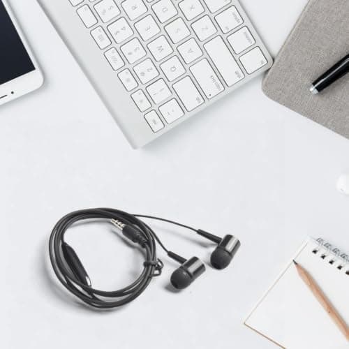 Lightweight In-Ear Headphones 3.5mm for Travel(black) — view 5