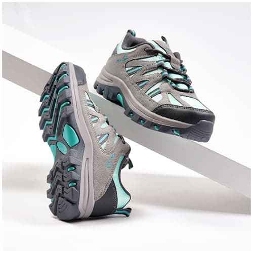 Peter Storm Kids’ Buxton Vent Walking Shoe with High Traction Rubber Sole, Lightweight, Breathable & Durable, Outdoors (Grey Blue, UK Footwear Size System, Big Kid, Numeric, Medium, 5) — view 5